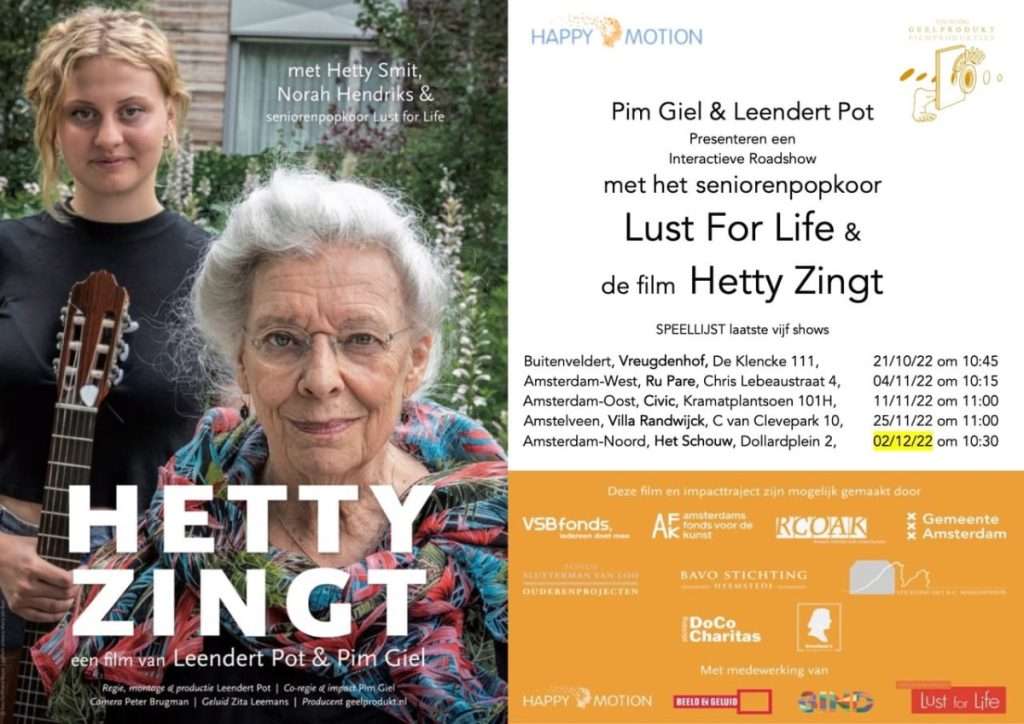 popkoor lust for life hetty zingt