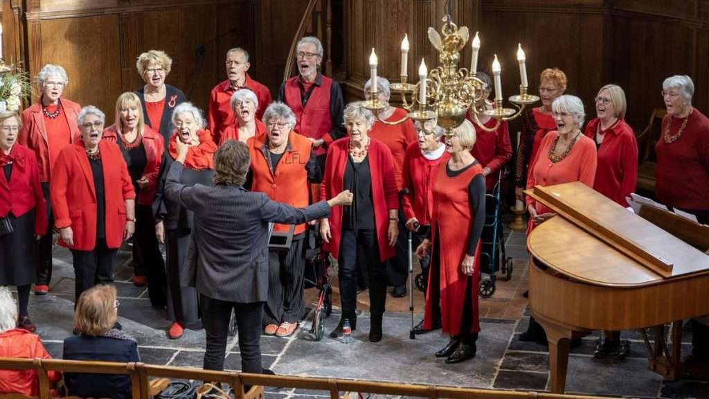 seniorenpopkoor lust for life tijdens korenlint haarlem 2025